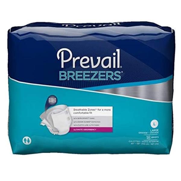 Brief Prevail Breezers Adult Unisex Lg 45-58